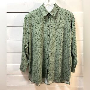 WOMANCE – Green Polka Dot Tunic Size XS